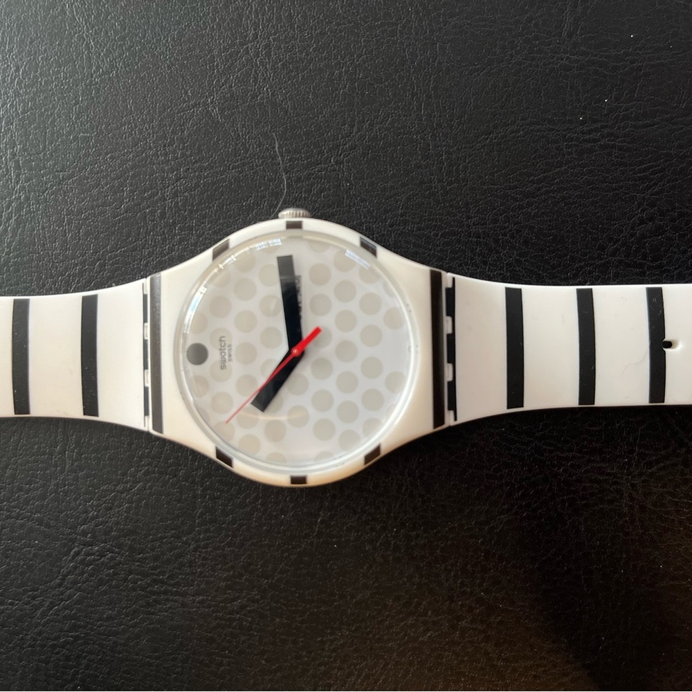 Swatch Black and White Striped/Polka dot with Sleek Design
